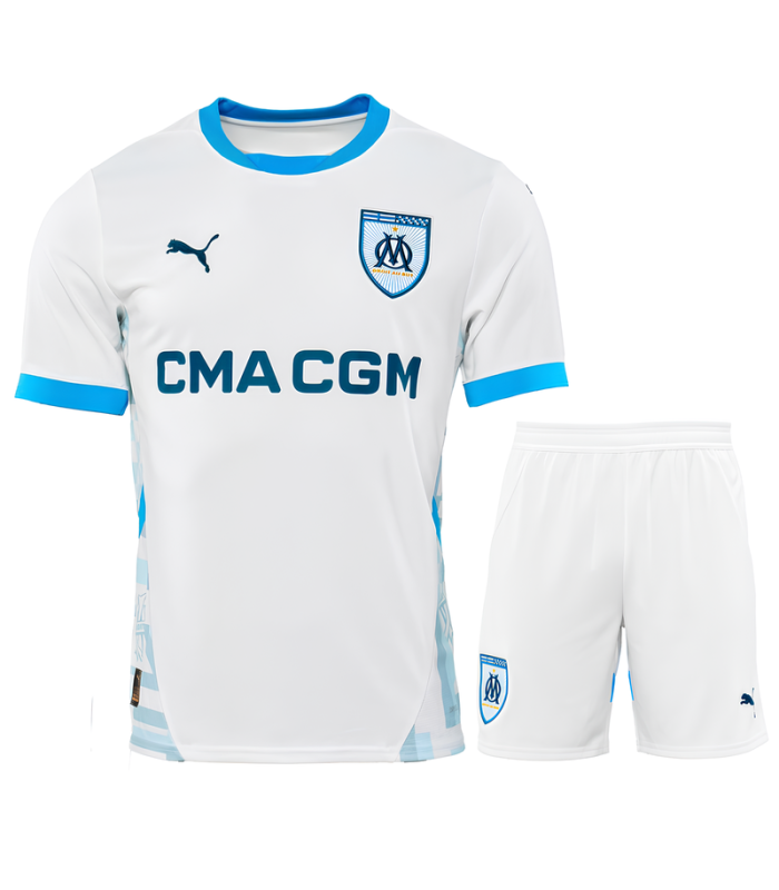 Ensemble Maillot Short OM Marseille 2024/2025 Domicile