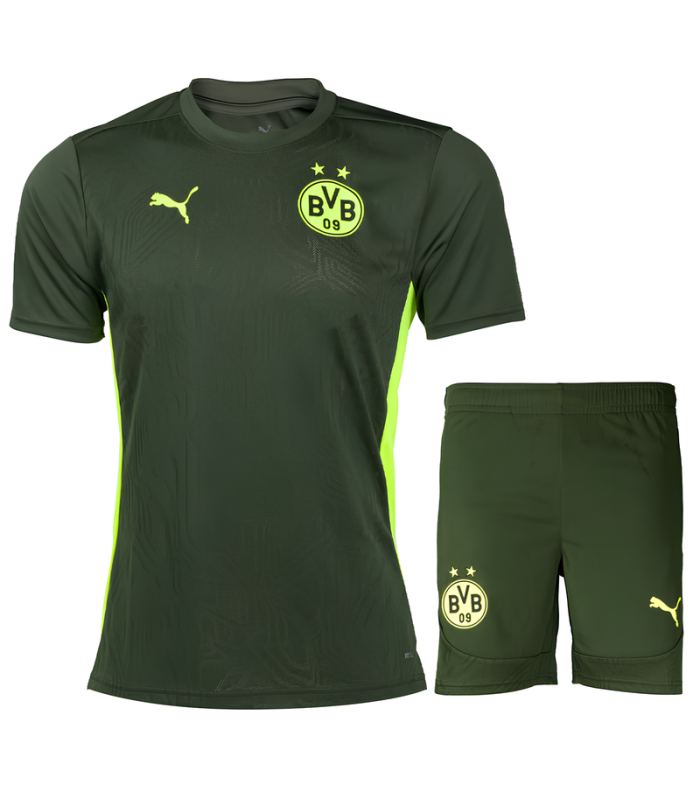 Conjunto BVB Dortmund Camisa e Calção 2024/2025 Treino