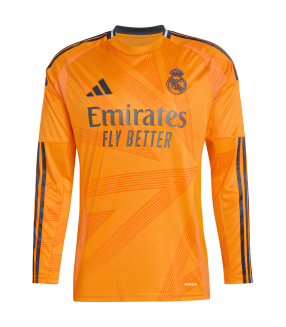 Camiseta Real Madrid 2024/2025 Mangas Largas Segunda