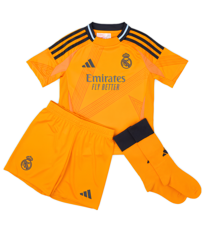 Conjunto Camiseta Pantalones Cortos Calcetines Real Madrid Niño Pequeño 2024/2025 Segunda