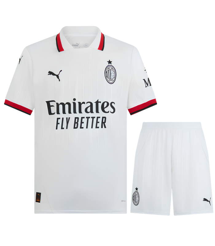 Conjunto AC Milan camiseta y Pantalón Corto 2024/2025 Segunda