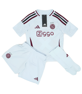 Conjunto Camisola Calções Meias Ajax Amsterdam Criança Pequena 2024/2025 Terceira