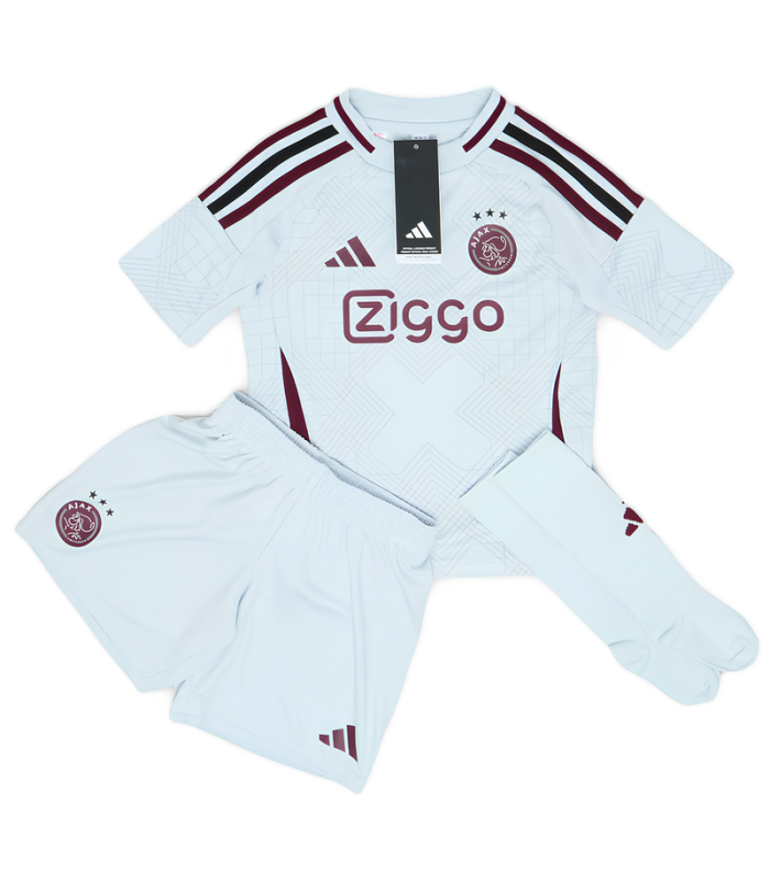 Conjunto Camiseta Pantalones Cortos Calcetines Ajax Amsterdam Niño Pequeño 2024/2025 Tercera