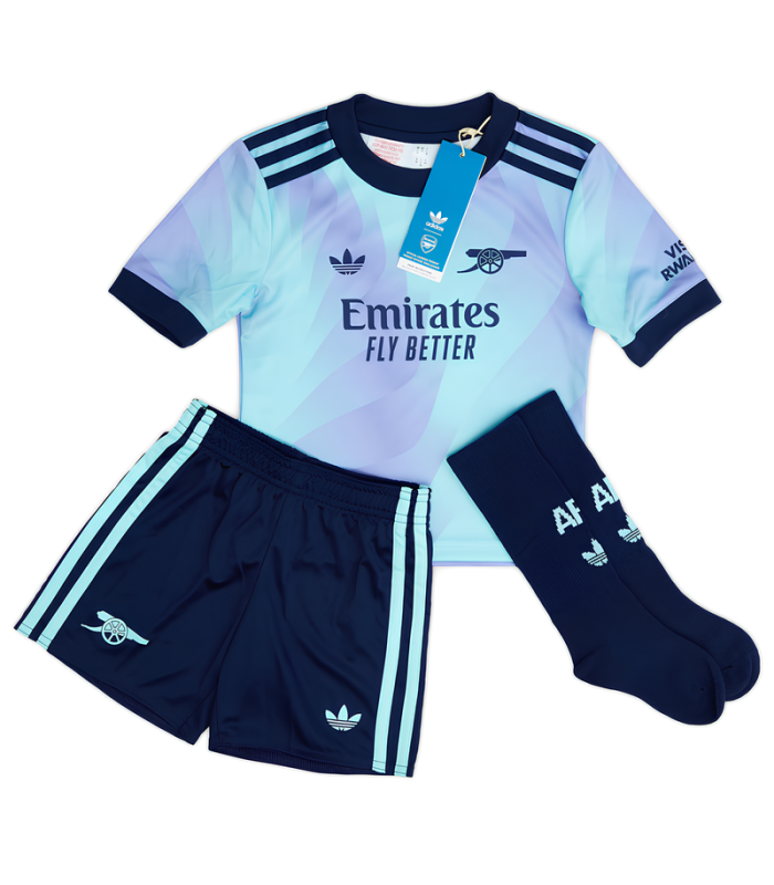 Conjunto Camiseta Pantalones Cortos Calcetines Arsenal Niño Pequeño 2024/2025 Tercera