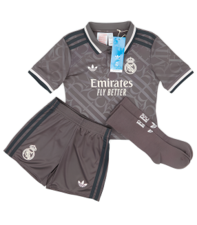 Real Madrid Kit Shirt Jersey Shorts Socks Little Kids Child 2024/2025 Third