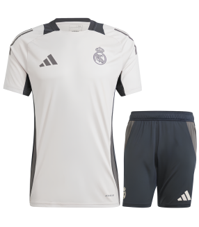 Conjunto Real Madrid Camisa e Calção 2024/2025 Treino Liga dos Campeões