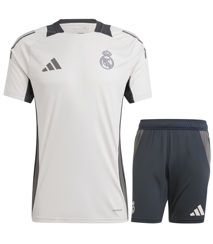 Conjunto Real Madrid camiseta y Pantalón Corto 2024/2025 Entrenamiento Liga de Campeones