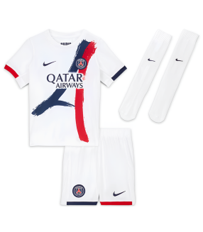 Conjunto Camisola Calções Meias Paris Saint-Germain Criança Pequena 2024/2025 Alternativa