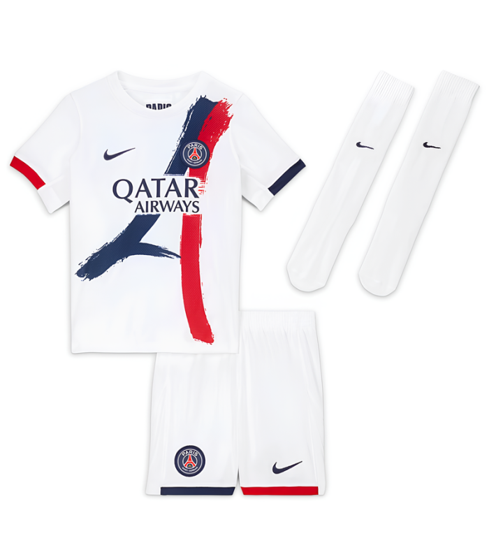 Kit Maglia Pantaloncini Calze Paris Saint-Germain Bambino Piccolo 2024/2025 Away