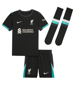 Conjunto Camisola Calções Meias Liverpool Criança Pequena 2024/2025 Alternativa