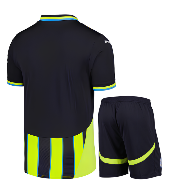 Conjunto Manchester City Camisa e Calção 2024/2025 Alternativa