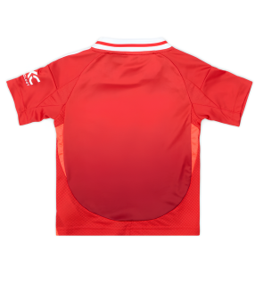 Conjunto Camisola Calções Meias Manchester United Criança Pequena 2024/2025 Principal