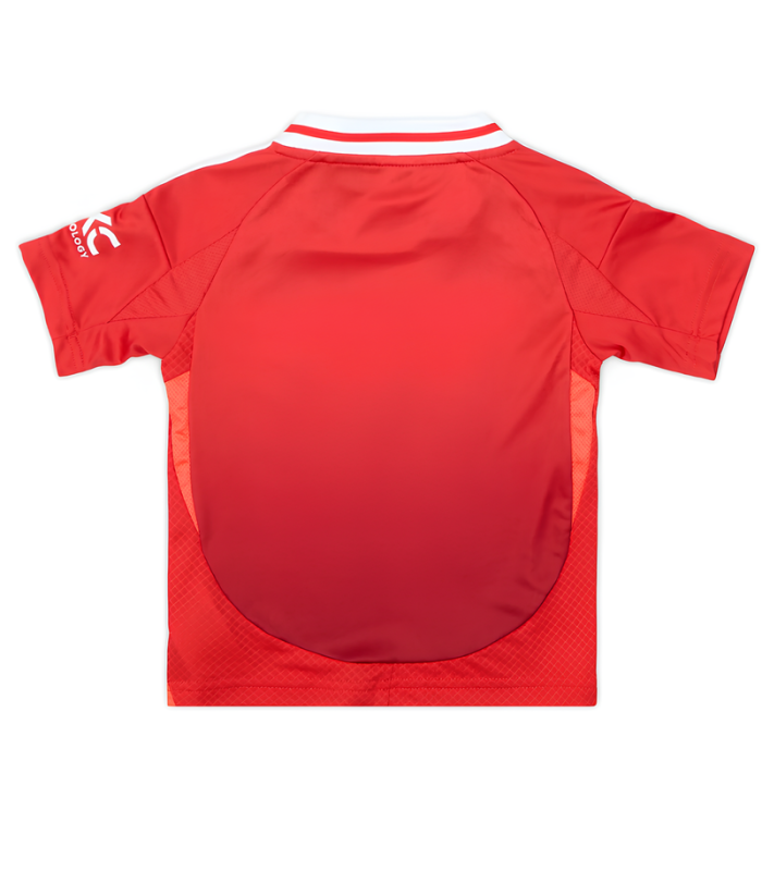 Conjunto Camisola Calções Meias Manchester United Criança Pequena 2024/2025 Principal