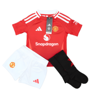 Conjunto Camisola Calções Meias Manchester United Criança Pequena 2024/2025 Principal