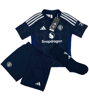 Manchester United Trikot Shorts Socken Kleinkind Kinder 2024/2025 Auswärts