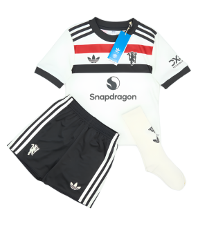 Kit Maglia Pantaloncini Calze Manchester United Bambino Piccolo 2024/2025 Terza