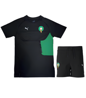 Conjunto Marrocos Camiseta e Calção 2024/2025 Treino