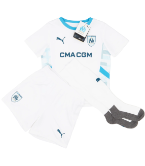 Conjunto Camiseta Pantalones Cortos Calcetines Olympique Marsella Niño Pequeño 2024/2025 Primera