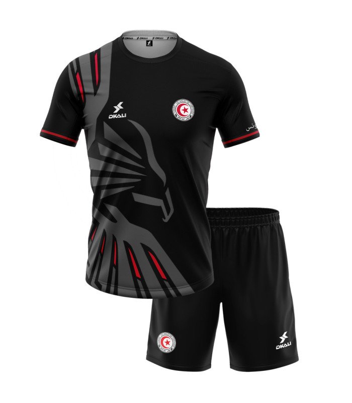 Tunisia Kids Kit 2026 Shirt Jersey Short Training - Dkali