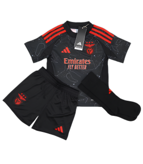 Benfica Lissabon Tenue Shirt Korte Broek Sokken Kleine Kind Kids 2024/2025 Uit