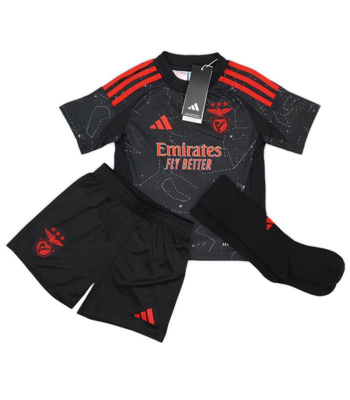 Conjunto Camisola Calções Meias Benfica Lisboa Criança Pequena 2024/2025 Alternativa