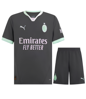 Conjunto AC Milan Camisa e Calção 2024/2025 Terceira