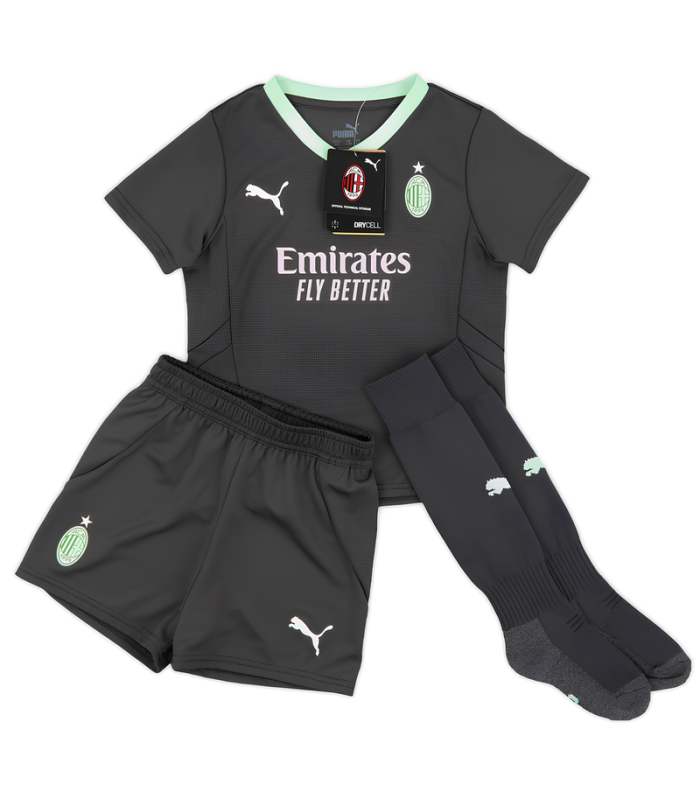 AC Mailand Trikot Shorts Socken Kleinkind Kinder 2024/2025 Dritte