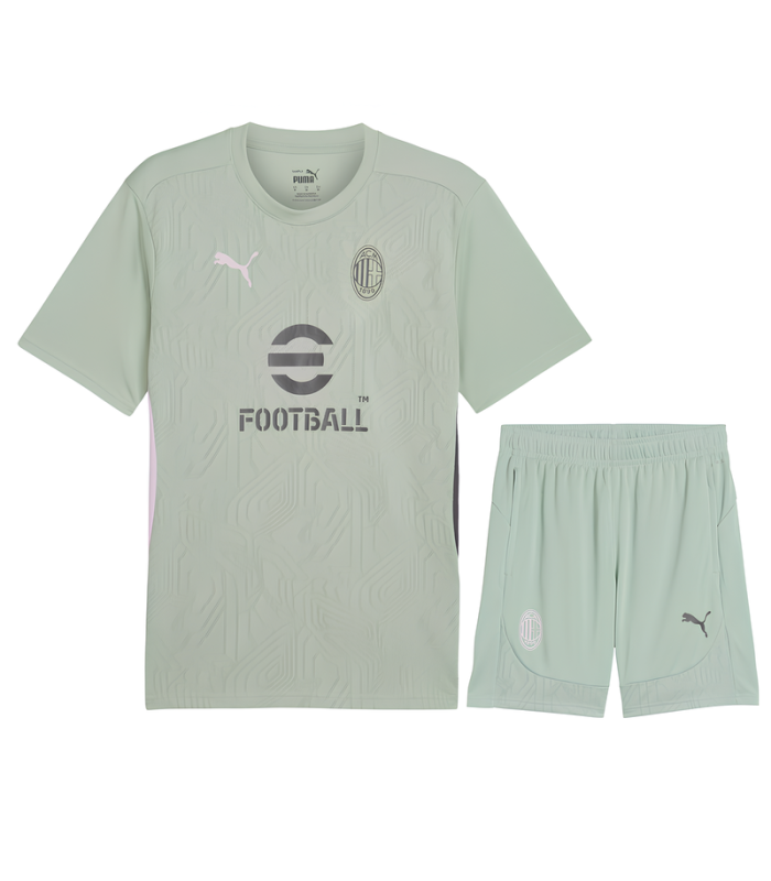 Conjunto AC Milan camiseta y Pantalón Corto 2024/2025 Entrenamiento