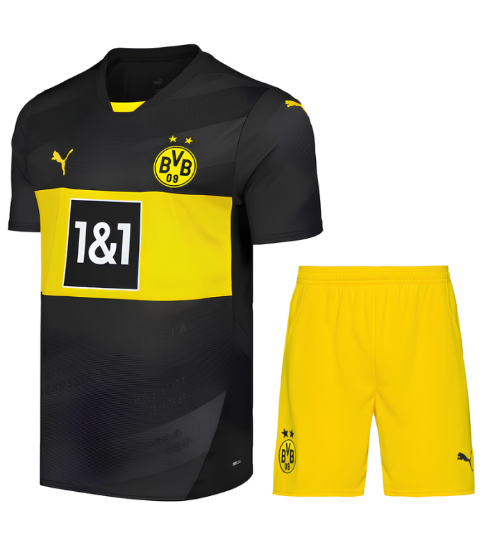 Conjunto BVB Dortmund camiseta y Pantalón Corto 2024/2025 Segunda