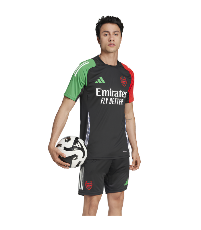 Conjunto Arsenal Camisa e Calção 2024/2025 Treino Liga dos Campeões