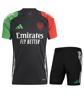 Conjunto Arsenal camiseta y Pantalón Corto 2024/2025 Entrenamiento Liga de Campeones