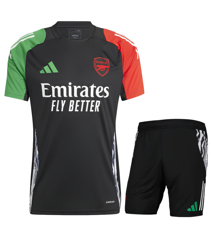 Conjunto Arsenal Camisa e Calção 2024/2025 Treino Liga dos Campeões