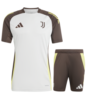 Conjunto Juventus Camisa e Calção 2024/2025 Treino Liga dos Campeões