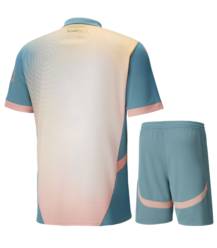 Conjunto Manchester City Camisa e Calção 2024/2025 Quarta