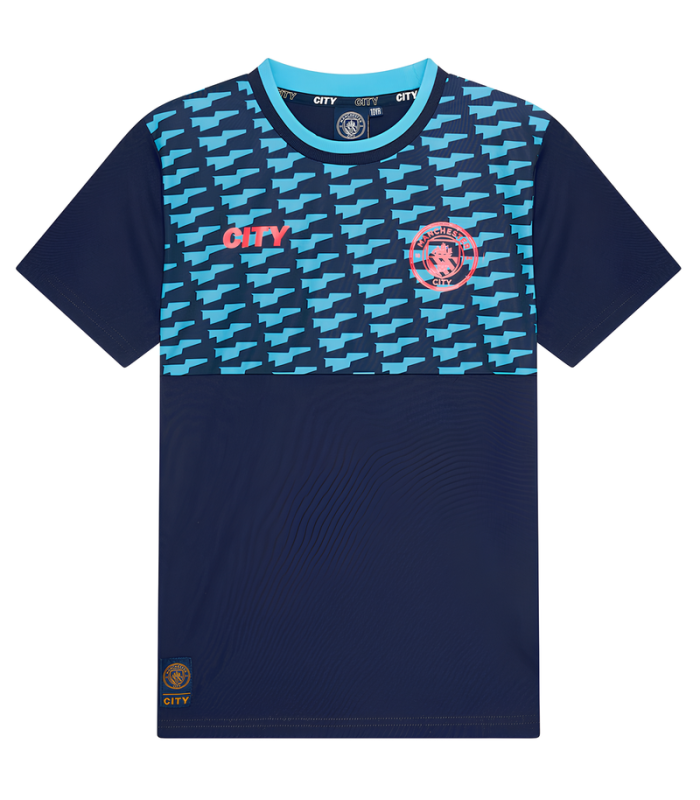 Conjunto Manchester City Camisa e Calção Junior Infantil Criança 2024/2025 Treino