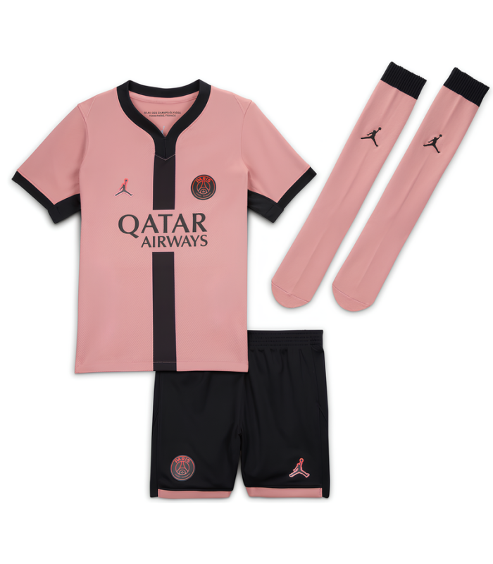 Ensemble Maillot Short Chaussettes PSG Paris Saint Germain Petit Enfant 2024/2025 Jordan Third