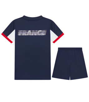 Conjunto França Camisa e Calção Junior Infantil Criança 2024/2025 Treino