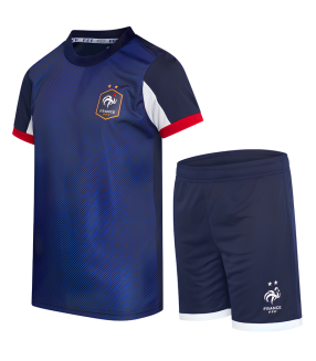 Frankreich Kinder Trikot Short Kit 2024/2025 Training