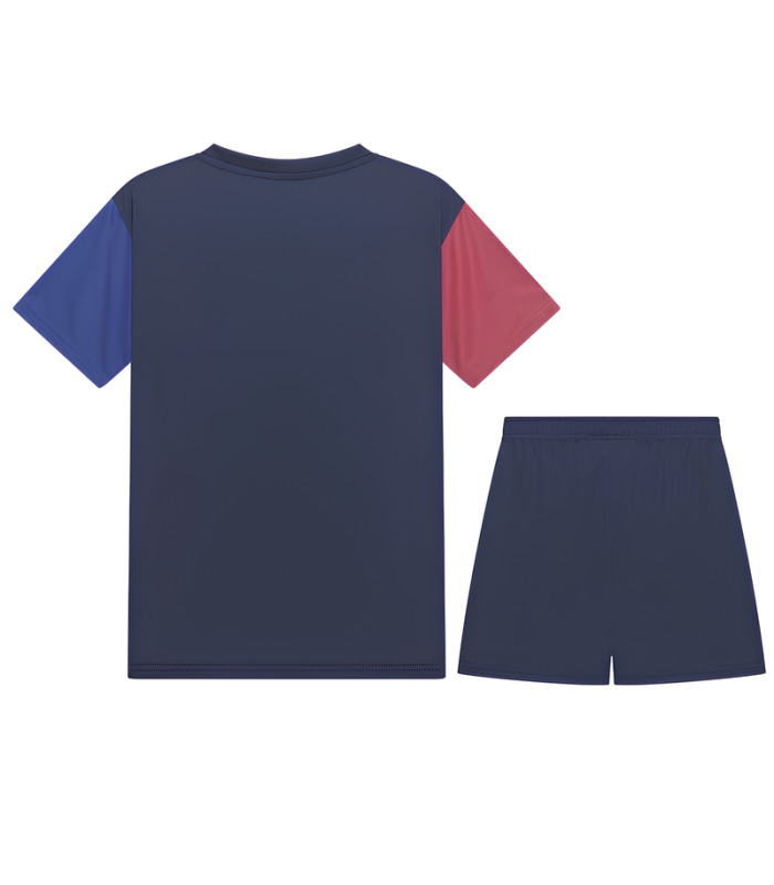 Conjunto FC Barcelona Camisa e Calção Junior Infantil Criança 2024/2025 Treino