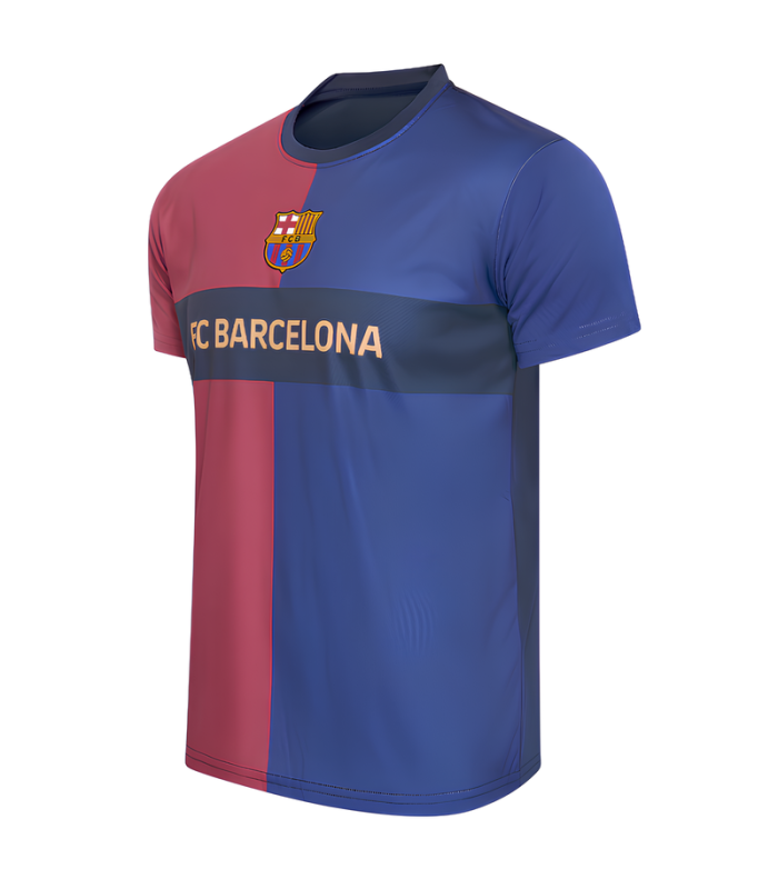 Conjunto FC Barcelona Camisa e Calção Junior Infantil Criança 2024/2025 Treino