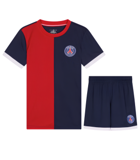 Conjunto Paris Saint Germain Camisa e Calção Junior Infantil Criança Legacy Treino