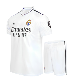 Conjunto Real Madrid Camisa e Calção MBAPPE Junior Infantil Criança 2024/2025 Principal