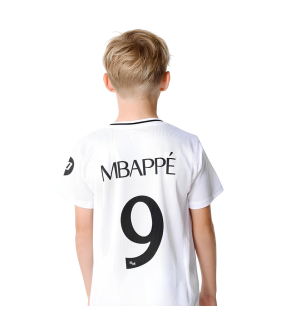 Conjunto Real Madrid camiseta y Pantalón Corto MBAPPE Niño 2024/2025 Primera