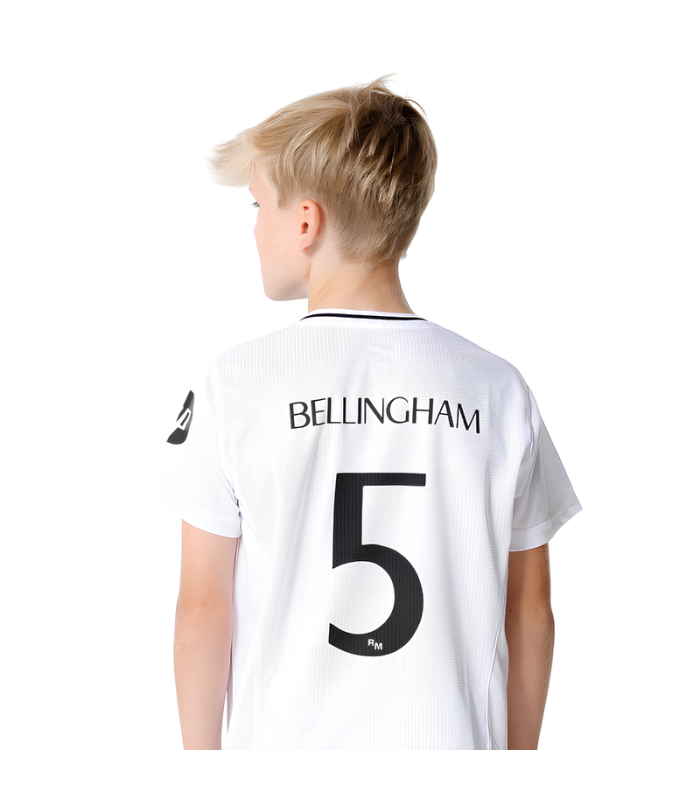 Conjunto Real Madrid camiseta y Pantalón Corto BELLINGHAM Niño 2024/2025 Primera