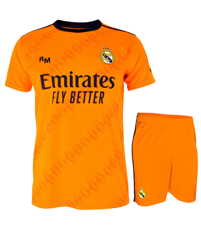 Conjunto Real Madrid Camisa e Calção MBAPPE Junior Infantil Criança 2024/2025 Alternativa