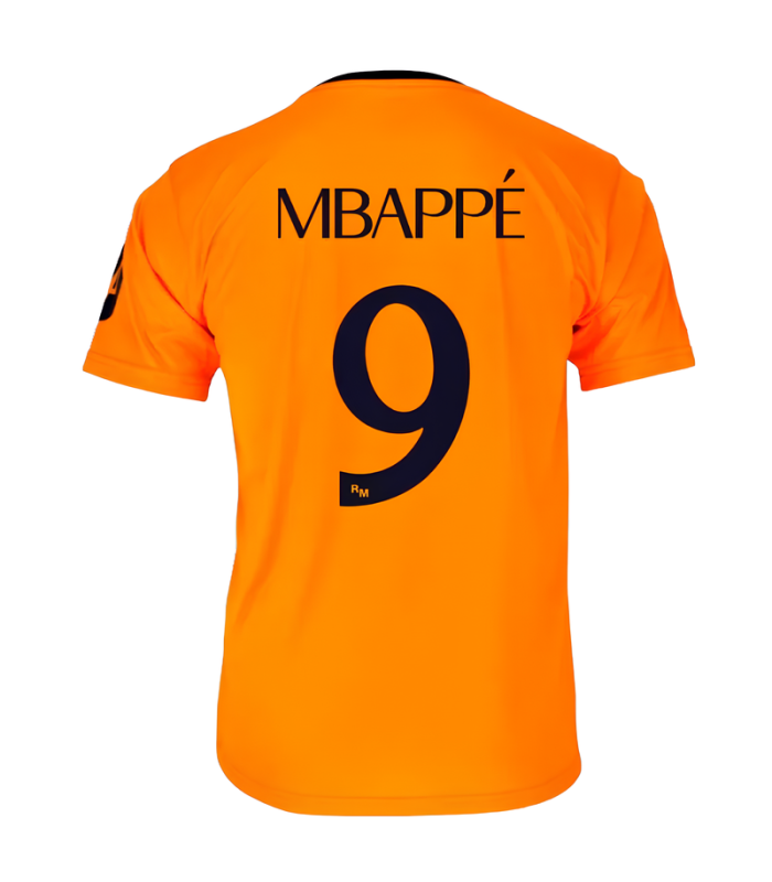 Conjunto Real Madrid Camisa e Calção MBAPPE Junior Infantil Criança 2024/2025 Alternativa