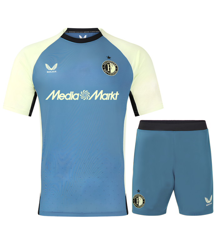 Conjunto Feyenoord Camisa e Calção 2024/2025 Treino