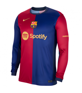 FC Barcelona Shirt 2024/2025 Lange Mouwen Thuis