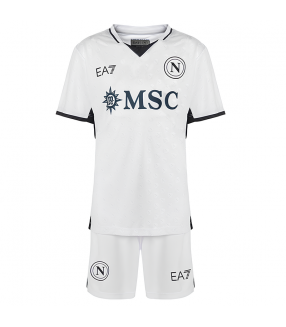 Kit Napoli Maglia e Pantaloncini Bambino Ragazzo Junior 2024/2025 Away