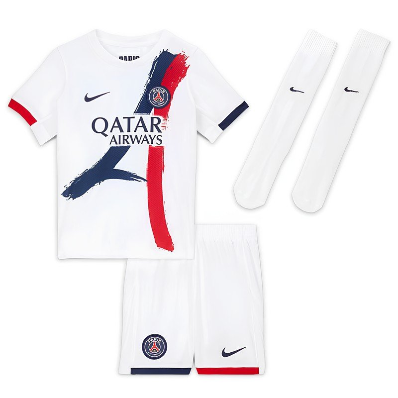  Paris Saint-Germain Tenue Shirt Korte Broek Sokken Kleine Kind Kids 2025/2026 Uit - Nike